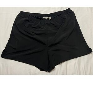 LLBean Mens Black Running Shorts Size Large Lightweight Athletic Gym Workout